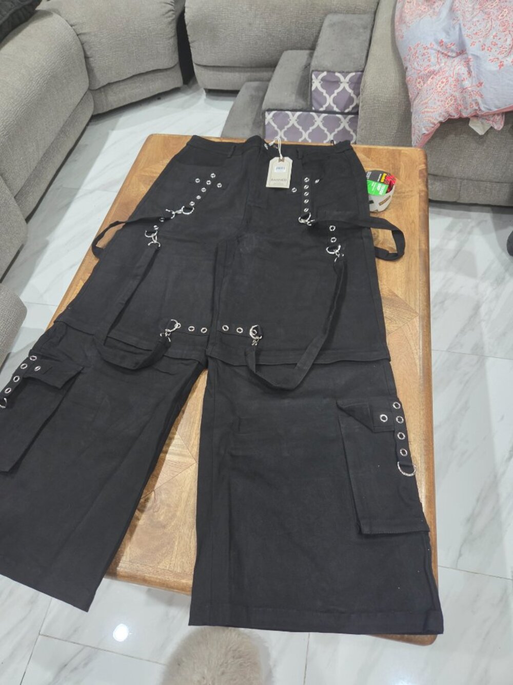Banned Alternative zip off pants size 2xl UK New